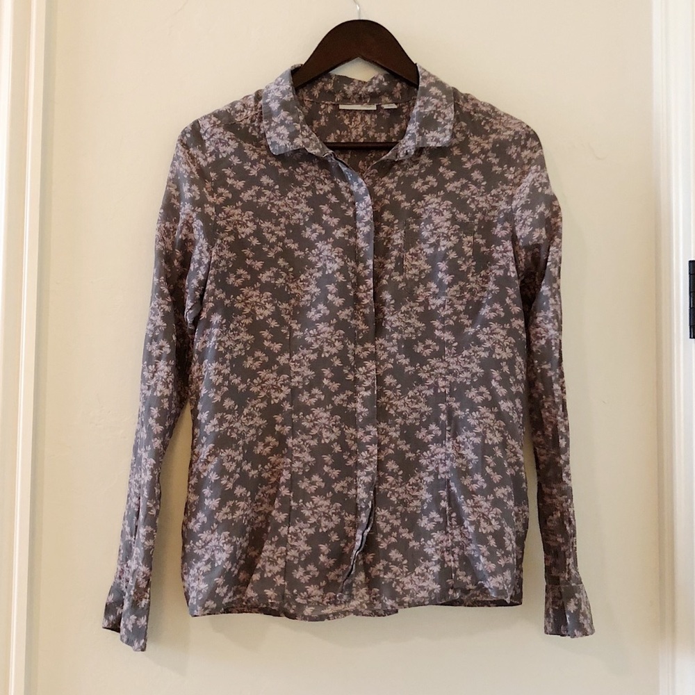 Floral button up blouse